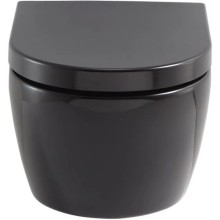 Комплект подвесной унитаз SSWW CT2038BLACK + система инсталляции Geberit 111.362.00.5