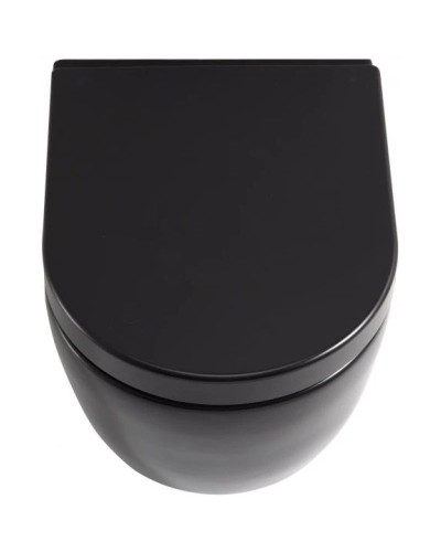 Комплект подвесной унитаз SSWW CT2038BLACK + система инсталляции Geberit 111.362.00.5