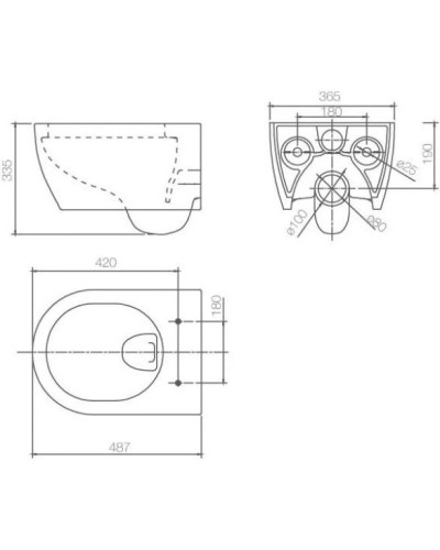 Комплект подвесной унитаз SSWW CT2038BLACK + система инсталляции Geberit 111.362.00.5