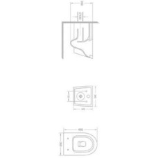 Комплект подвесной унитаз Teka Manacor 11.732.00.02 + система инсталляции Jacob Delafon E5504-NF + E4326-00