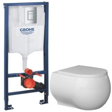 Комплект подвесной унитаз Bien Flash FLKA052N1VP0W3000 + система инсталляции Grohe 38772001