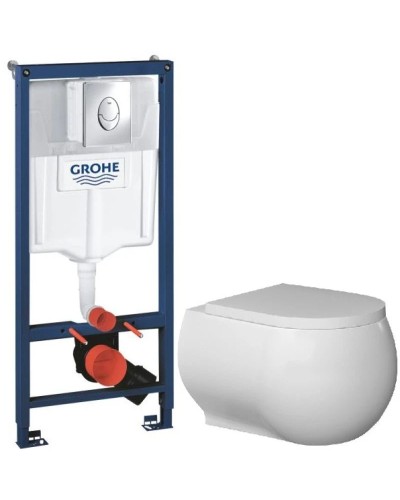 Комплект подвесной унитаз Bien Flash FLKA052N1VP0W3000 + система инсталляции Grohe 38721001