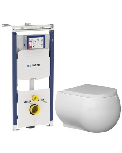 Комплект подвесной унитаз Bien Flash FLKA052N1VP0W3000 + система инсталляции Geberit 111.362.00.5