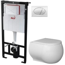 Комплект подвесной унитаз Bien Flash FLKA052N1VP0W3000 + система инсталляции AlcaPlast AM101/11203:1RUSSETM71