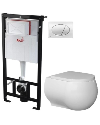 Комплект подвесной унитаз Bien Flash FLKA052N1VP0W3000 + система инсталляции AlcaPlast AM101/11203:1RUSSETM71