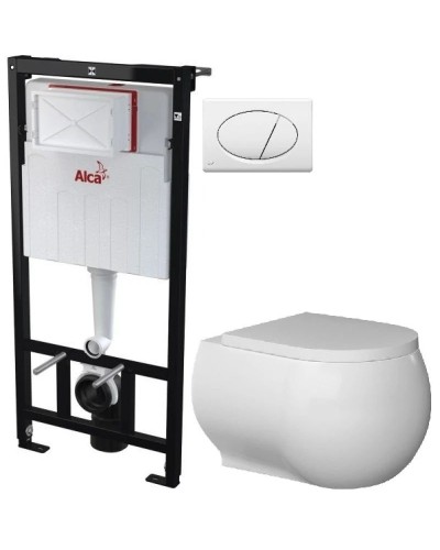 Комплект подвесной унитаз Bien Flash FLKA052N1VP0W3000 + система инсталляции AlcaPlast AM101/11203:1RUSSETM70