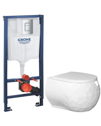 Комплект подвесной унитаз Bien Pent PNKA052N1VP0W3000 + система инсталляции Grohe 38772001