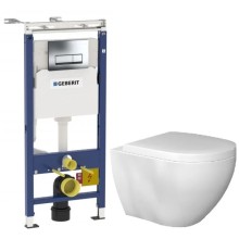 Комплект подвесной унитаз Bien Dune DNKA052N1VP0W3000 + система инсталляции Geberit 458.125.21.1