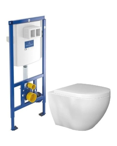 Комплект подвесной унитаз Bien Dune DNKA052N1VP0W3000 + система инсталляции Villeroy & Boch 92246100