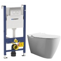 Комплект подвесной унитаз Bien Mineral MNKA052N1VP0W3000 + система инсталляции Geberit 458.124.21.1