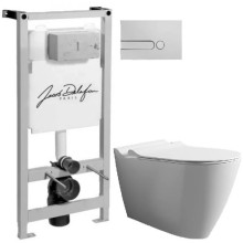 Комплект подвесной унитаз Bien Mineral MNKA052N1VP0W3000 + система инсталляции Jacob Delafon E5504-NF + E4326-CP