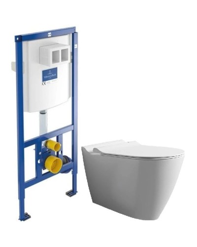 Комплект подвесной унитаз Bien Mineral MNKA052N1VP0W3000 + система инсталляции Villeroy & Boch 92246100