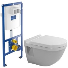 Комплект подвесной унитаз Duravit Starck 3 2200090000 + 0063810000 + система инсталляции Villeroy & Boch 92246100