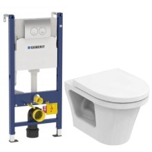 Комплект подвесной унитаз Toto CF CW132Y#NW1 + VC130 + система инсталляции Geberit 458.124.21.1
