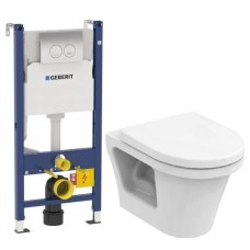 Комплект подвесной унитаз Toto CF CW132Y#NW1 + VC130 + система инсталляции Geberit 458.124.21.1