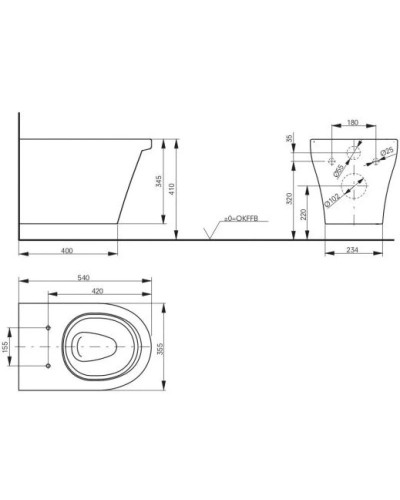 Комплект подвесной унитаз Toto CF CW132Y#NW1 + VC130 + система инсталляции Geberit 111.300.00.5