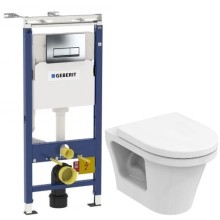 Комплект подвесной унитаз Toto CF CW132Y#NW1 + VC130 + система инсталляции Geberit 458.125.21.1