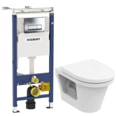 Комплект подвесной унитаз Toto CF CW132Y#NW1 + VC130 + система инсталляции Geberit 458.125.21.1