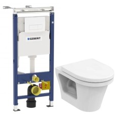 Комплект подвесной унитаз Toto CF CW132Y#NW1 + VC130 + система инсталляции Geberit 458.125.11.1