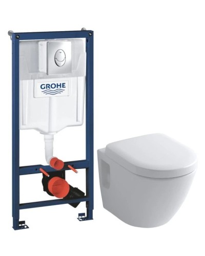 Комплект подвесной унитаз Toto NC CW762Y + VC100N + система инсталляции Grohe 38721001