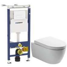 Комплект подвесной унитаз SSWW CT2038V + система инсталляции Geberit 458.125.11.1