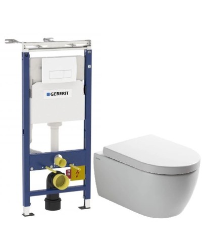 Комплект подвесной унитаз SSWW CT2038V + система инсталляции Geberit 458.125.11.1
