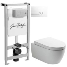 Комплект подвесной унитаз SSWW CT2038V + система инсталляции Jacob Delafon E5504-NF + E4326-00