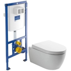 Комплект подвесной унитаз SSWW CT2038V + система инсталляции Villeroy & Boch 92246100