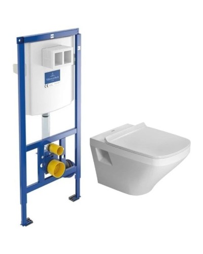 Комплект подвесной унитаз Duravit Durastyle 2536090000 + 0063790000 + система инсталляции Villeroy & Boch 92246100