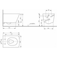 Комплект подвесной унитаз Toto SP CW532Y + TC512F + система инсталляции Geberit 111.362.00.5