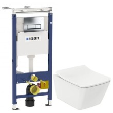 Комплект подвесной унитаз Toto SP CW532Y + TC512F + система инсталляции Geberit 458.125.21.1