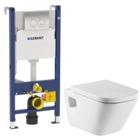 Комплект подвесной унитаз Roca The Gap 346477000 + 801472004 + система инсталляции Geberit 458.124.21.1