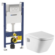 Комплект подвесной унитаз Roca The Gap 346477000 + 801472004 + система инсталляции Geberit 458.124.21.1