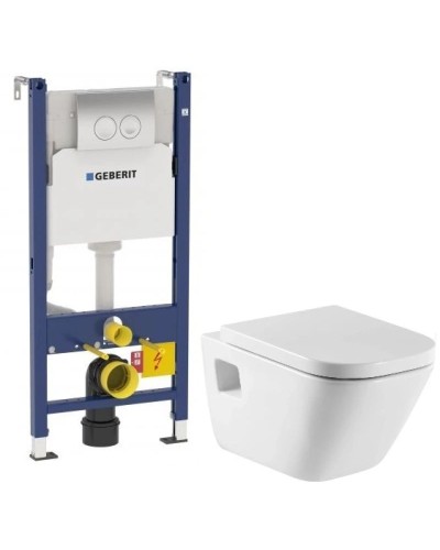 Комплект подвесной унитаз Roca The Gap 346477000 + 801472004 + система инсталляции Geberit 458.124.21.1