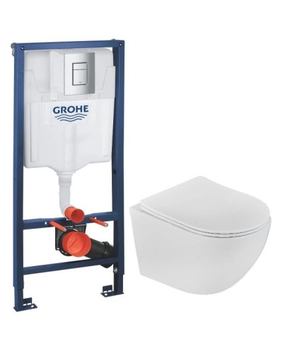 Комплект подвесной унитаз Teka Manacor 11.732.00.02 + система инсталляции Grohe 38772001