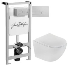 Комплект подвесной унитаз Teka Manacor 11.732.00.02 + система инсталляции Jacob Delafon E5504-NF + E4326-00