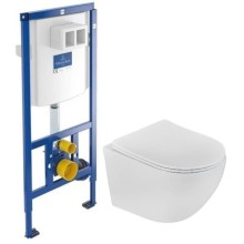 Комплект подвесной унитаз Teka Manacor 11.732.00.02 + система инсталляции Villeroy & Boch 92246100