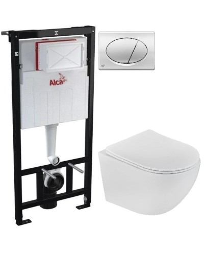 Комплект подвесной унитаз Teka Manacor 11.732.00.02 + система инсталляции AlcaPlast AM101/11203:1RUSSETM70