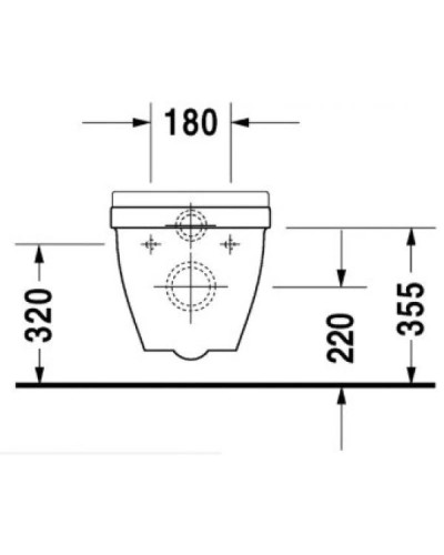 Комплект подвесной унитаз Duravit Starck 3 2200090000 + 0063810000 + система инсталляции Tece 9300302 + 9240921