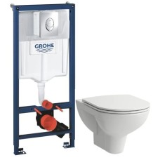 Комплект подвесной унитаз Laufen Pro 8.2095.0.000.000.1 + 8.9896.6.000.000.1 + система инсталляции Grohe 38721001