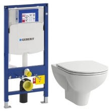 Комплект подвесной унитаз Laufen Pro 8.2095.0.000.000.1 + 8.9896.6.000.000.1 + система инсталляции Geberit 111.300.00.5