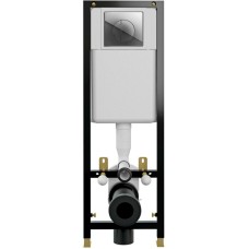 Инсталляция Cersanit Black 35 S-IN-BLACK-Cg-w для унитаза с клавишей смыва Хром