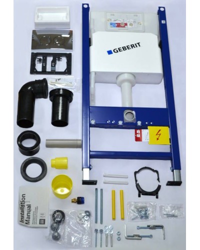 Инсталляция Geberit Duofix Delta UP100 458.124.21.1 для унитаза с клавишей смыва Хром