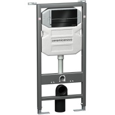 Инсталляция Ceramica Nova Envision CN1002B для унитаза с Черной матовой клавишей смыва
