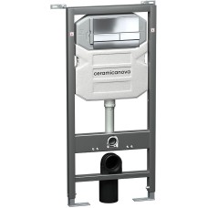 Инсталляция Ceramica Nova Envision CN1002CH для унитаза с клавишей смыва Хром