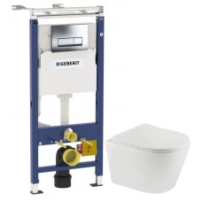 Комплект подвесной унитаз Teka Nexos 117320001 + система инсталляции 458.125.21.1