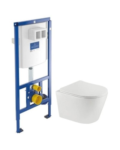 Комплект подвесной унитаз Teka Nexos 117320001 + система инсталляции 92246100