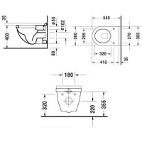 Комплект подвесной унитаз Duravit Starck 3 2200090000 + 0063810000 + система инсталляции TECE 9300302 + 9240401