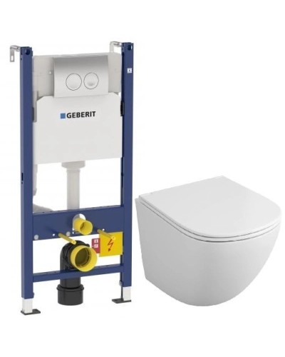 Комплект подвесной унитаз OWL 1975 Vind OWLT190302 + система инсталляции Geberit 458.124.21.1