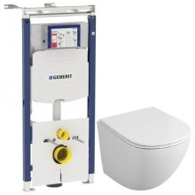 Комплект подвесной унитаз OWL 1975 Vind OWLT190302 + система инсталляции Geberit 111.362.00.5